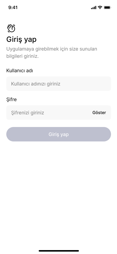 Kreşimcepte giriş ekranı